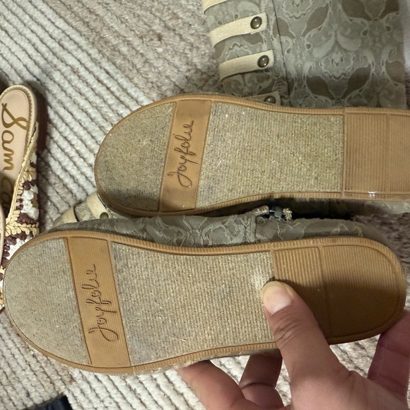 Joyfolie Tan Lace-Up Kids Boots - Picture 4 of 4